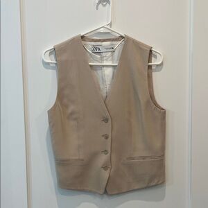 Taupe Zara vest
